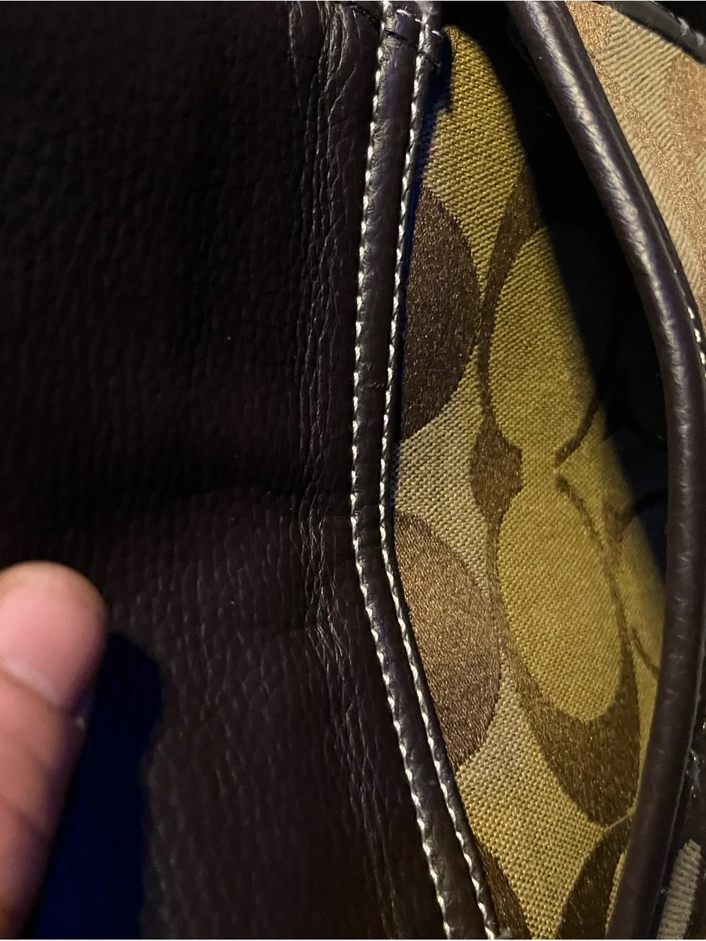 Coach Brown Signature Canvas Messenger Crossbody
